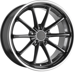 TSW 20x10 Sweep Gloss Gunmetal w/ Stainless Lip +25mm