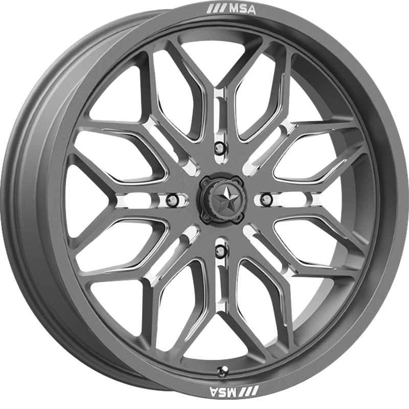 MSA Offroad Wheels 18x7 M47 Sniper Gunmetal Milled +10mm