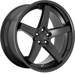 Asanti 20x10.5 ABL-31 Regal Satin Black w/ Gloss Black Lip +38mm