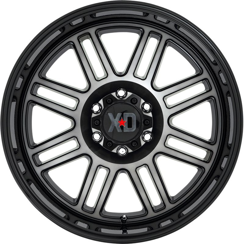 XD 20x9 XD850 Cage Gloss Black w/ Gray Tint +18mm