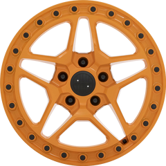 Victor Equipment 17x8 Berg Gloss Orange w/ Black Bolts +20mm