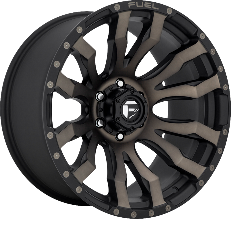 Fuel 17x9 D674 Blitz Matte Black w/ Double Dark Tint -12mm