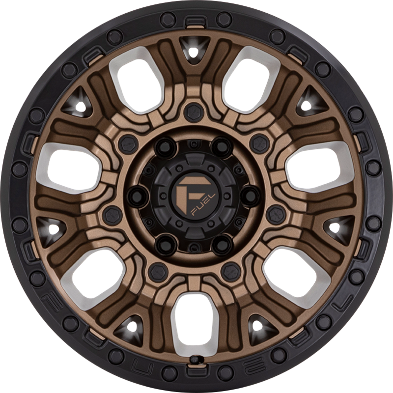 Fuel 20x9 D826 Traction Matte Bronze w/ Black Ring +1mm