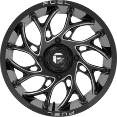 Fuel UTV 15x7 D741 Runner Gloss Black Milled +10mm