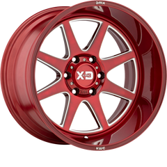 XD 20x9 XD844 Pike Brushed Red w/ Milled Accent +18mm