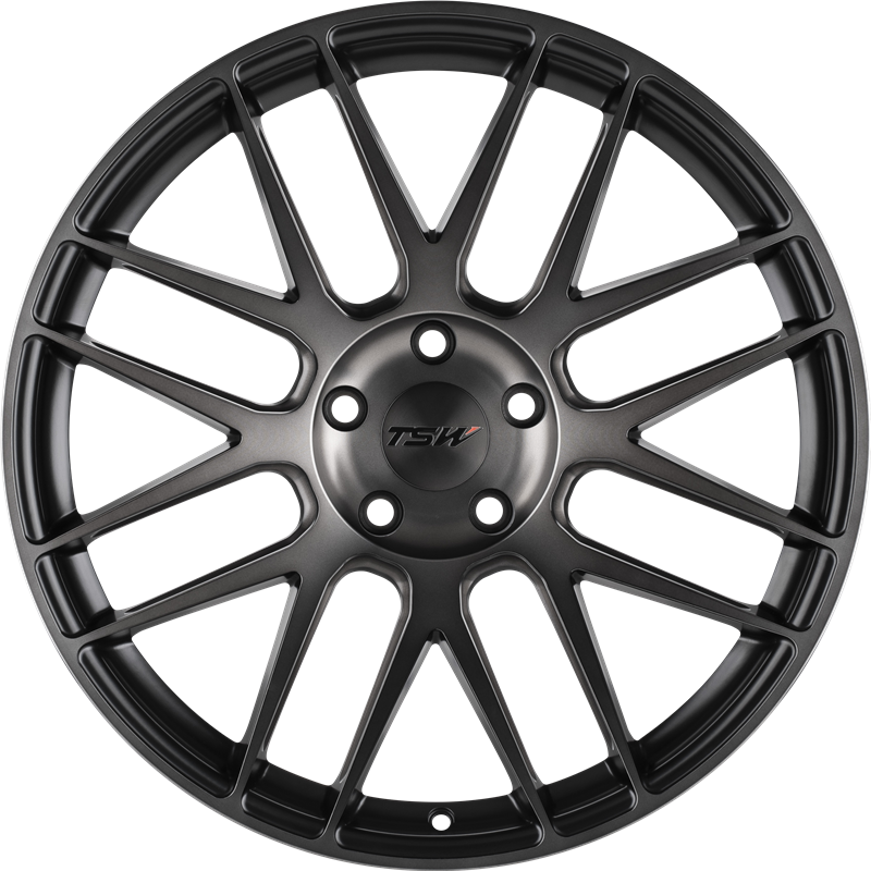 TSW 19x8.5 Nord Semi Gloss Black w/ Ball Milling and Machined Dark Tint Face +35mm