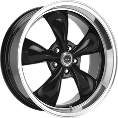 American Racing 17x8 AR105 Torq Thrust M Gloss Black w/ Machined Lip +30mm