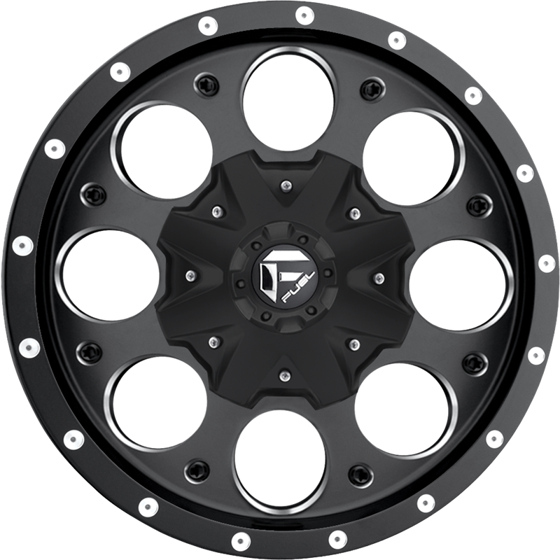 Fuel 17x9 D525 Revolver Matte Black Milled -12mm