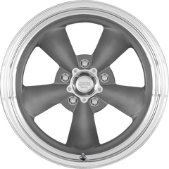 American Racing 16x7 VN215 Classic Torq Thrust II Mag Gray w/ Machined Lip +0mm