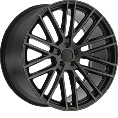 Mandrus 18x9.5 Masche Semi Gloss Black w/ Mirror Cut Face +30mm