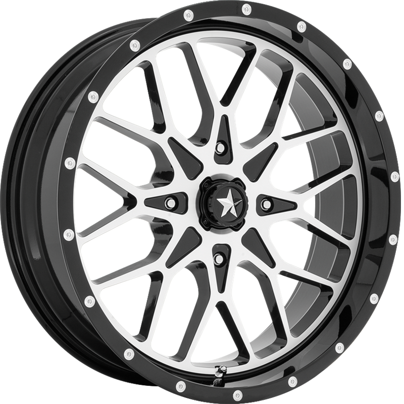 MSA Offroad Wheels 15x7 M45 Portal Gloss Black Machined +10mm