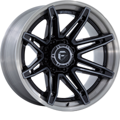 Fuel 20x10 FC401 Brawl Gloss Black w/ Brushed Face and Gray Tint -18mm