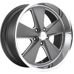 US Mags 20x10.5 U120 Roadster Textured Gray w/ Diamond Cut Lip +1mm