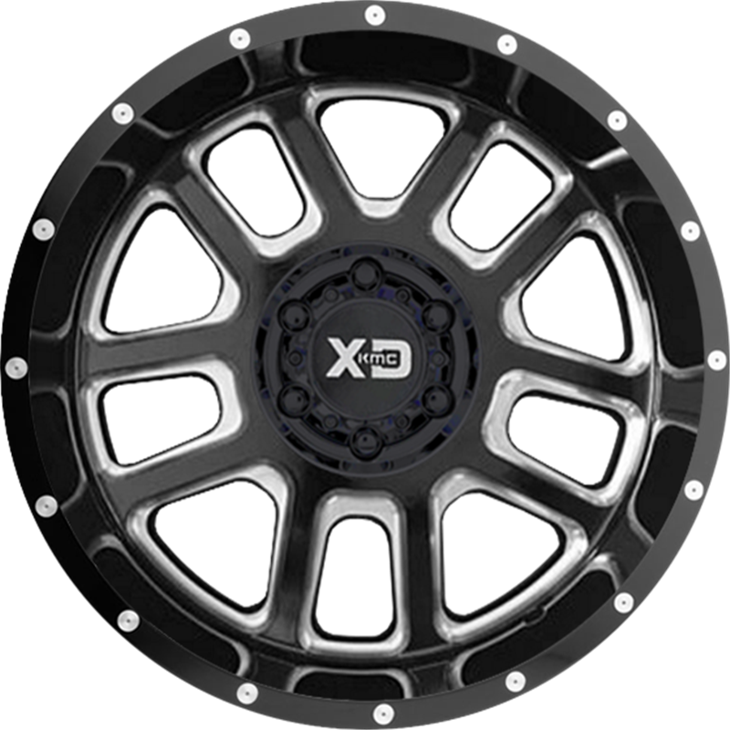 XD 20x9 XD828 Delta Gloss Black Milled -12mm