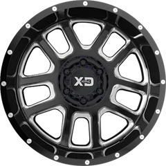 XD 20x9 XD828 Delta Gloss Black Milled -12mm