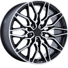 Niche 20x10.5 NC277 Calabria 5 Gloss Black Machined +38mm