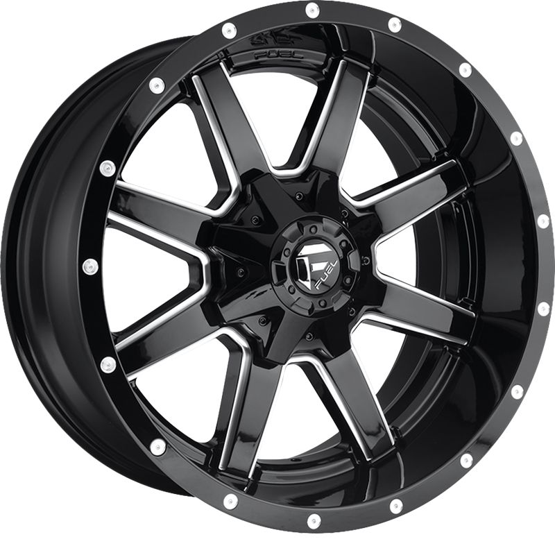 Fuel 18x9 D610 Maverick Gloss Black Milled -12mm