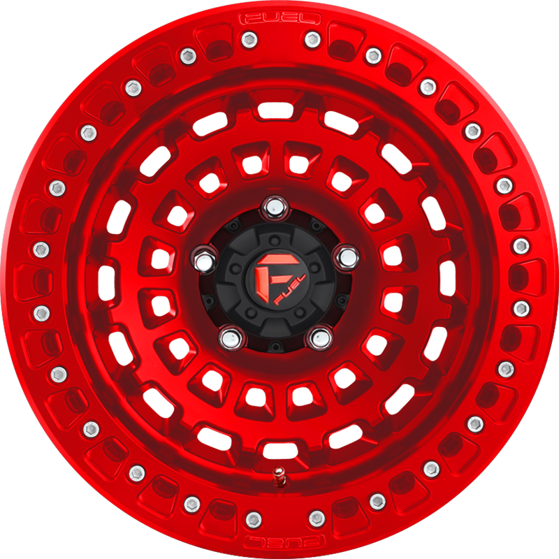 Fuel 17x9 D100 Zephyr BL Candy Red -38mm