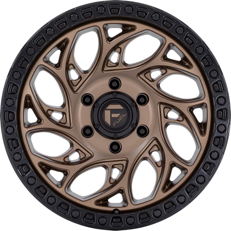 Fuel 15x10 D841 Runner OR Bronze w/ Black Ring -43mm