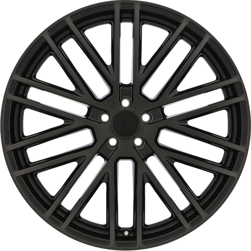 Mandrus 18x9.5 Masche Semi Gloss Black w/ Mirror Cut Face +50mm