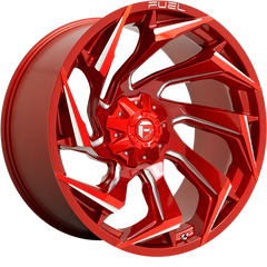 Fuel 20x9 D754 Reaction Candy Red Milled +1mm