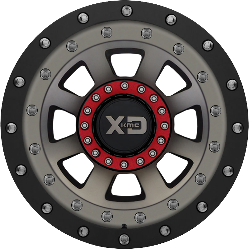 XD 20x10 XD137 FMJ Satin Black w/ Dark Tint -18mm