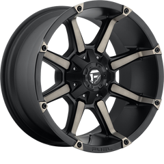 Fuel 17x9 D556 Coupler Matte Black w/ Double Dark Tint -12mm
