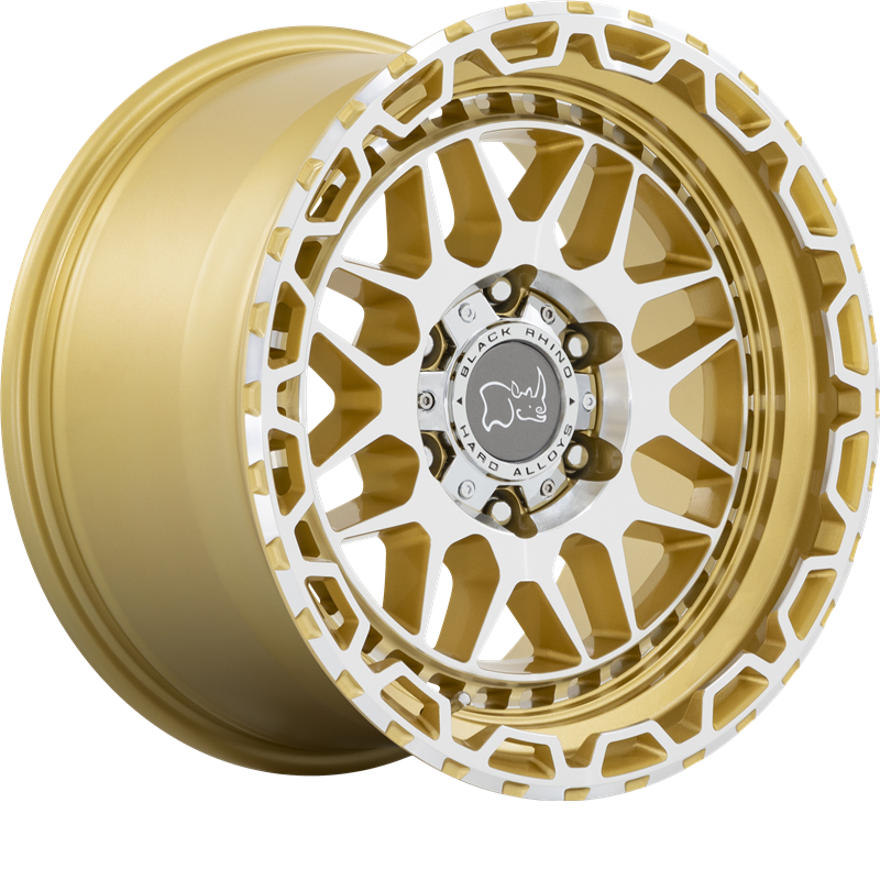 Black Rhino 18x9.5 Holcomb Gloss Gold w/ Mirror Cut Face +12mm