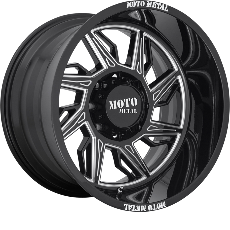 Moto Metal 20x10 MO997 Hurricane Gloss Black Milled -18mm