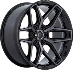 Fuel 20x10 Flux Gloss Black w/ Brushed Face and Gray Tint -18mm