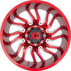 XD 20x10 XD858 Tension Candy Red Milled -18mm