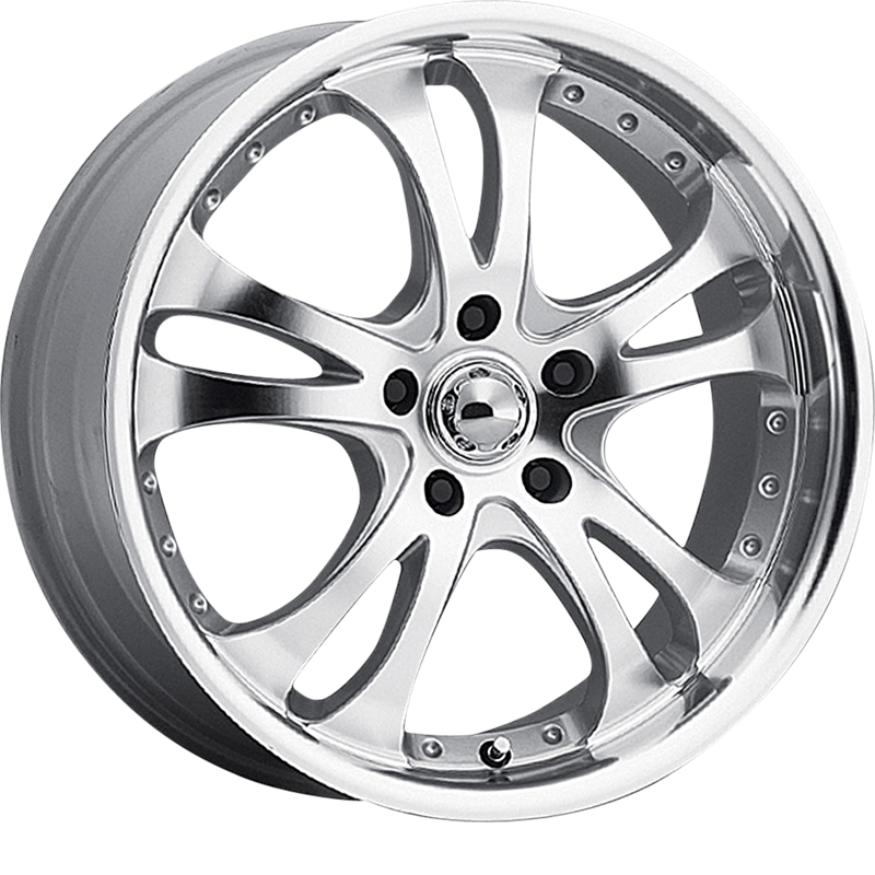 American Racing 17x7.5 AR383 Casino Silver Machined +45mm