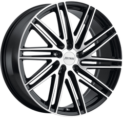 Petrol 18x8 P1C Gloss Black w/ Machined Face +40mm