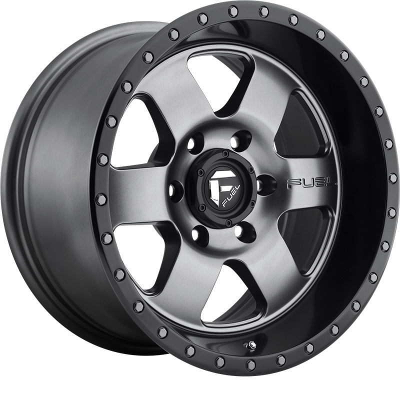 Fuel 20x9 D619 Podium Matte Gunmetal w/ Black Bead Ring +1mm