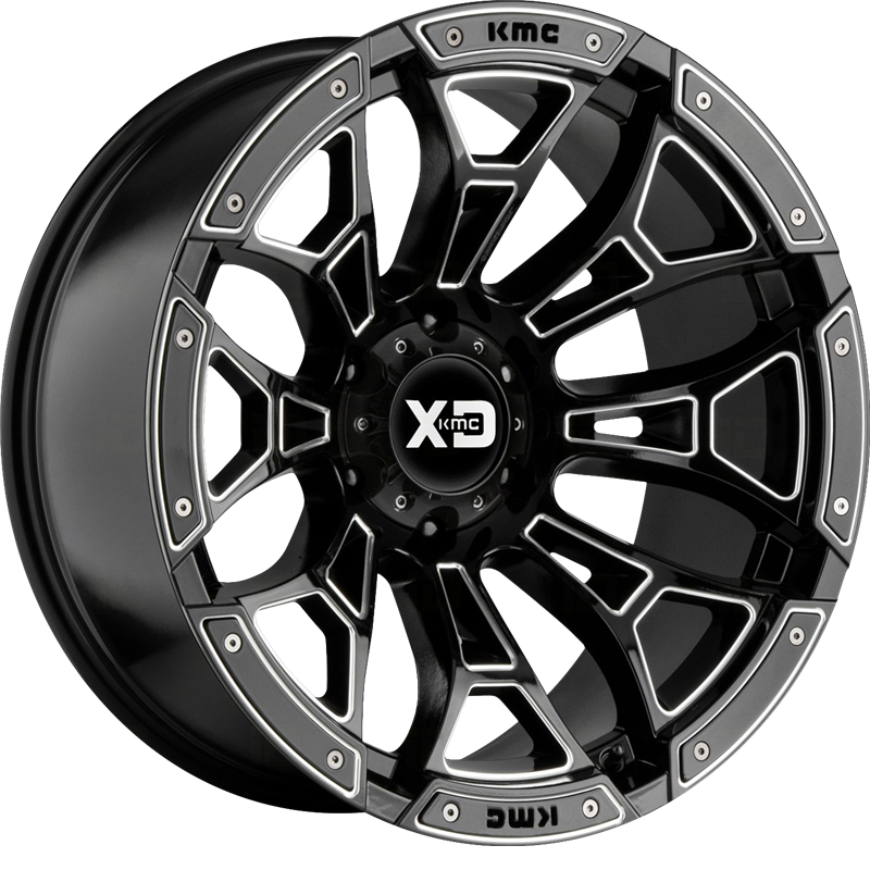 XD 18x9 XD841 Boneyard Gloss Black Milled +0mm