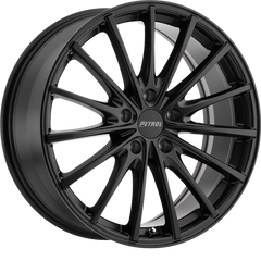 Petrol 17x8 P3A Matte Black +35mm