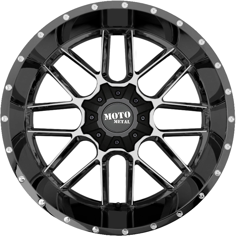 Moto Metal 20x9 MO986 Siege Gloss Black Machined +18mm