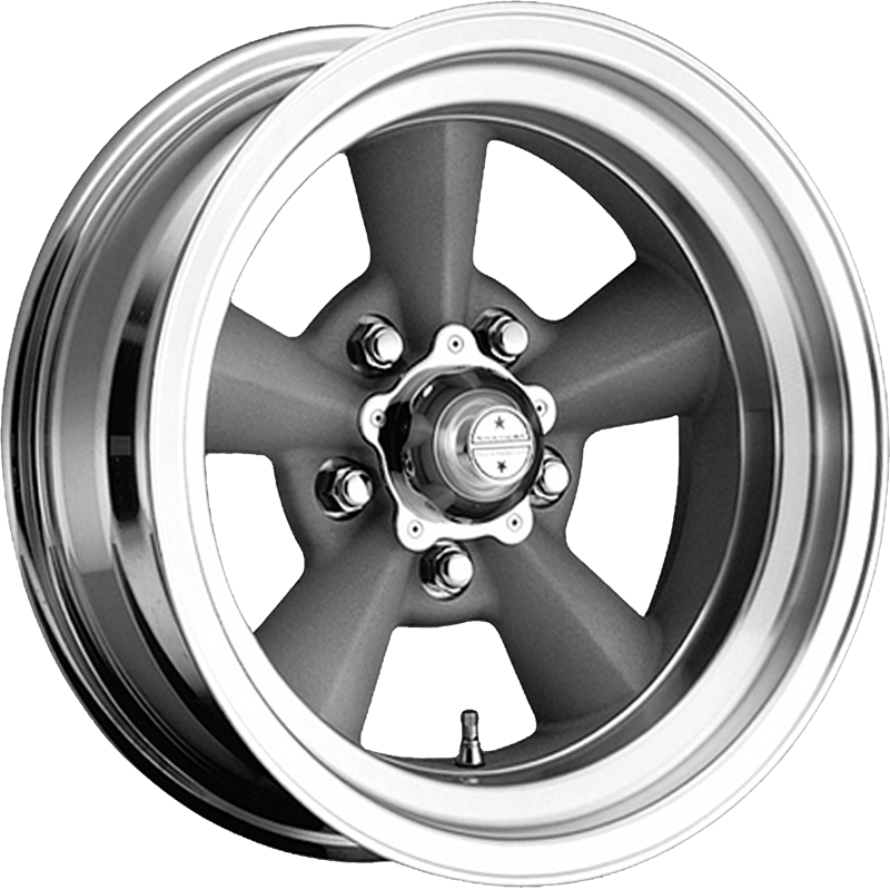 American Racing 17x8 VN309 TT O Vintage Silver w/ Machined Lip +0mm