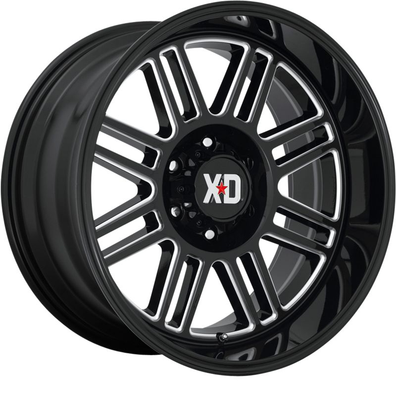 XD 20x9 XD850 Cage Gloss Black Milled +0mm