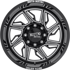 Moto Metal 20x12 MO997 Hurricane Gloss Black Milled -44mm