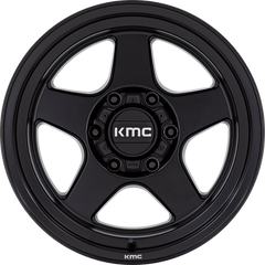 KMC 17x8.5 KM728 Lobo Matte Black +18mm