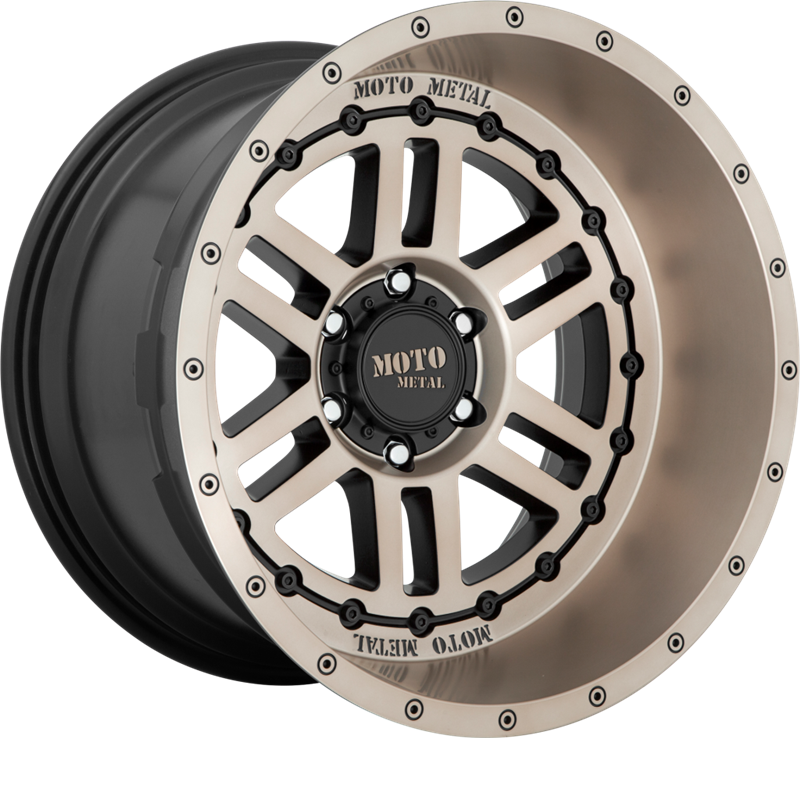 Moto Metal 20x12 MO800 Deep Six Satin Black w/ Bronze Tint -44mm