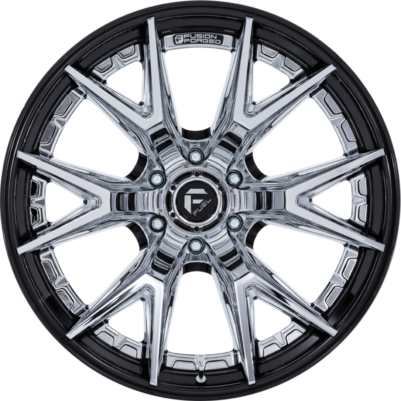 Fuel 20x9 FC402 Catalyst Chrome w/ Gloss Black Lip +1mm