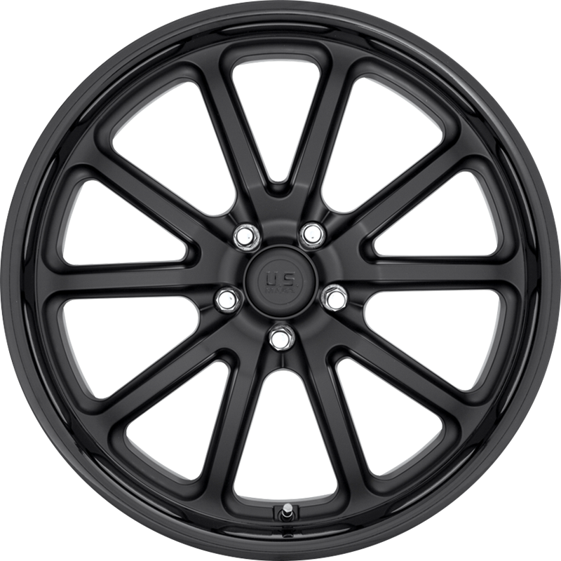 US Mags 20x10 U123 Rambler Matte Black w/ Gloss Black Lip +35mm