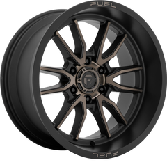 Fuel 20x9 D762 Clash Matte Black w/ Double Dark Tint +1mm