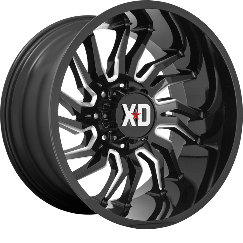 XD 20x10 XD858 Tension Gloss Black Milled -18mm