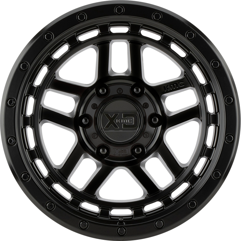 KMC 17x8.5 KM540 Recon Satin Black +18mm