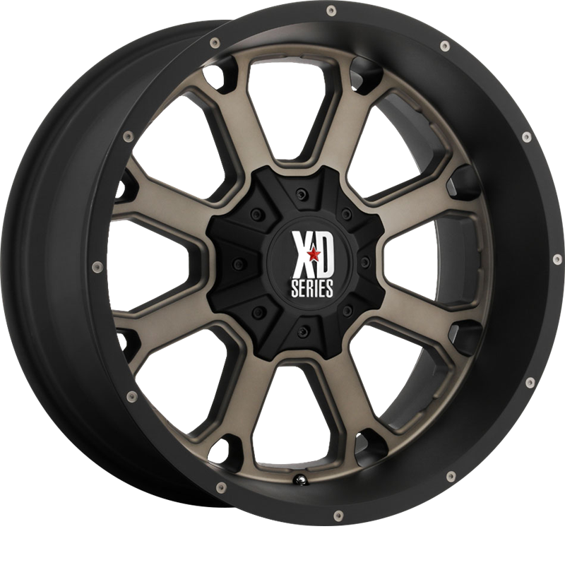 XD 20x9 XD825 Buck 25 Matte Black w/ Dark Tint +30mm