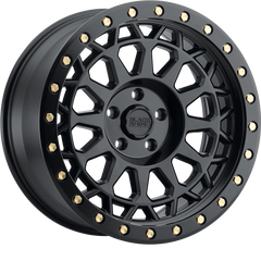 Black Rhino 18x9.5 Primm Matte Black w/ Brass Bolts -12mm