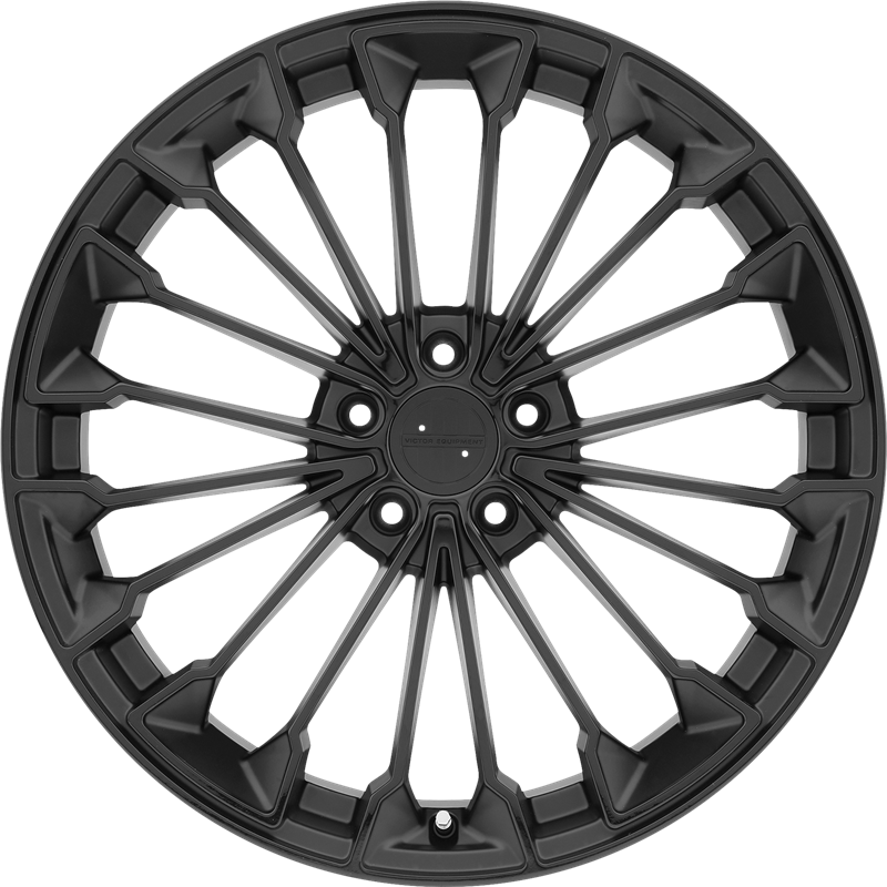 Victor Equipment 19x10.5 Wurttemburg Matte Black w/ Gloss Black Face +55mm